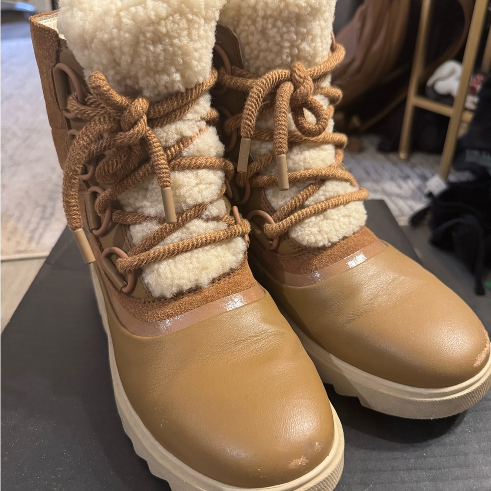 Sorel Women Joan Of Arctic Next Like Snow Boots Waterproof 7.5 Brown